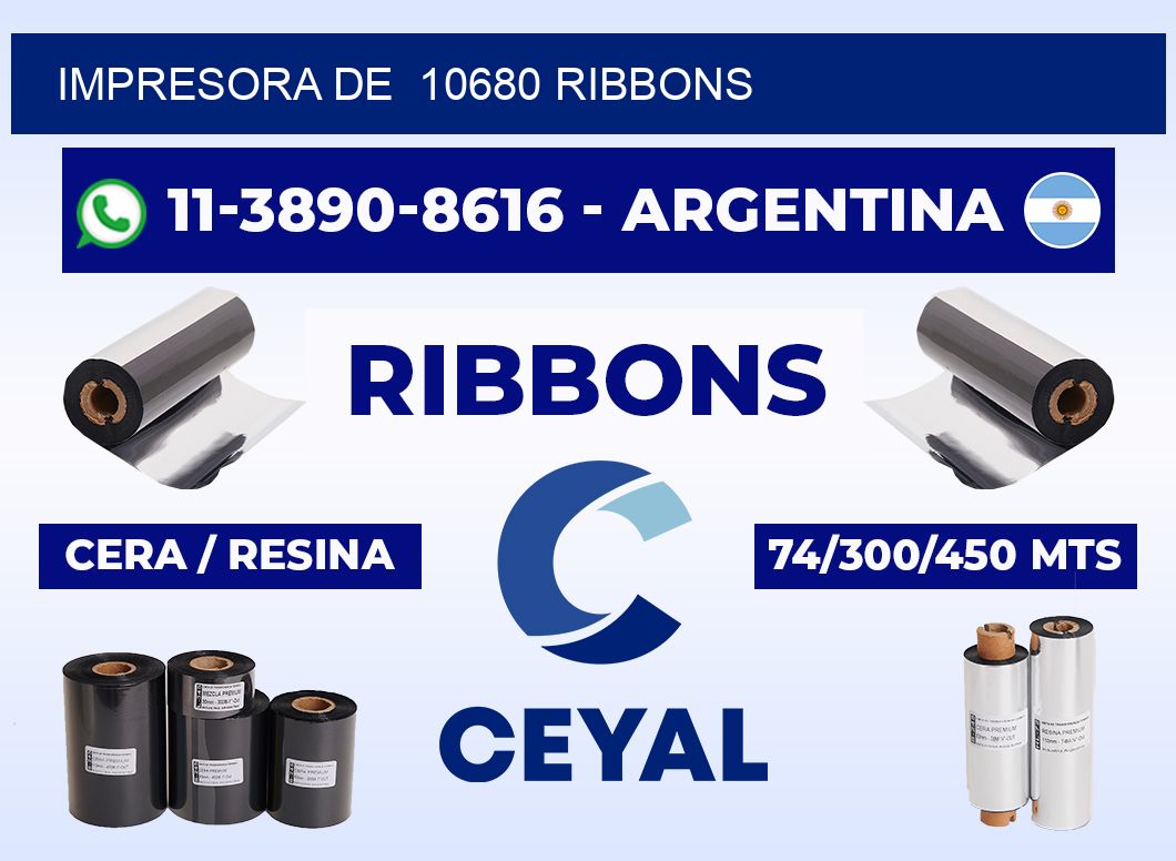 impresora de 10680 ribbons
