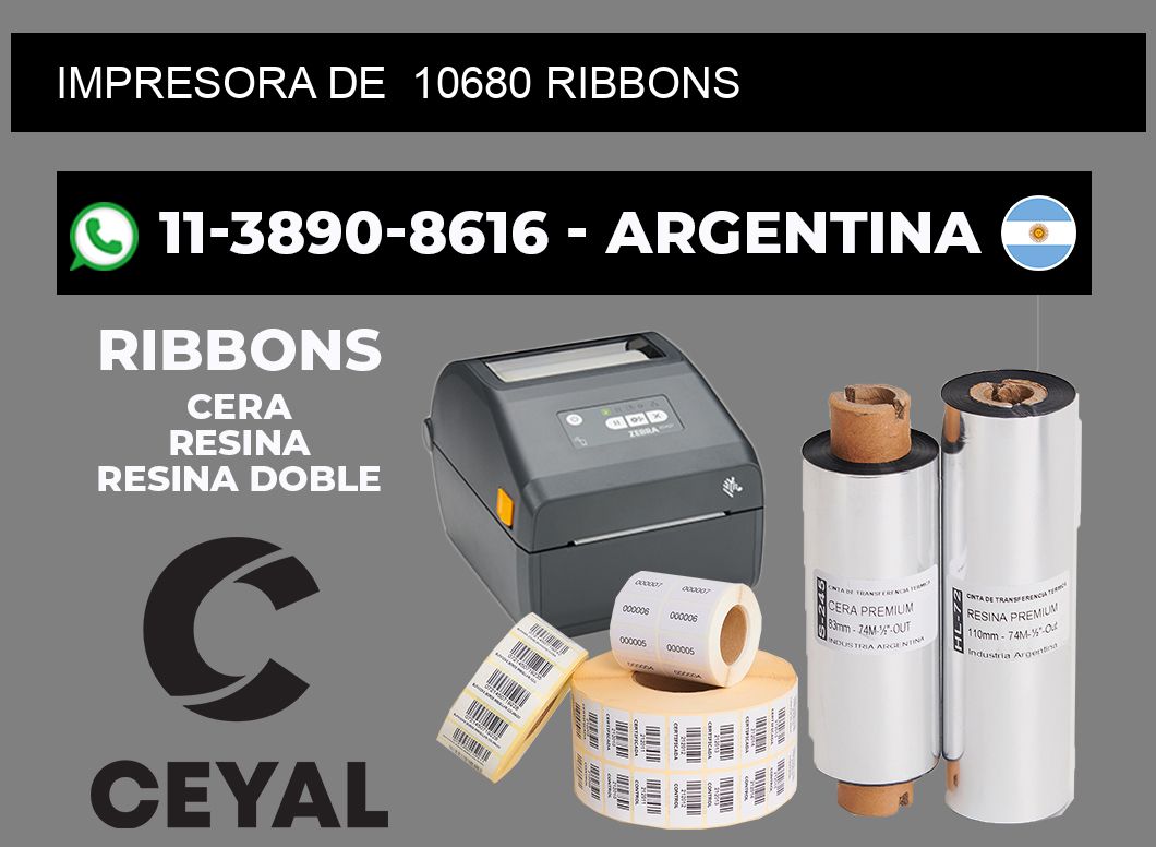 impresora de 10680 ribbons