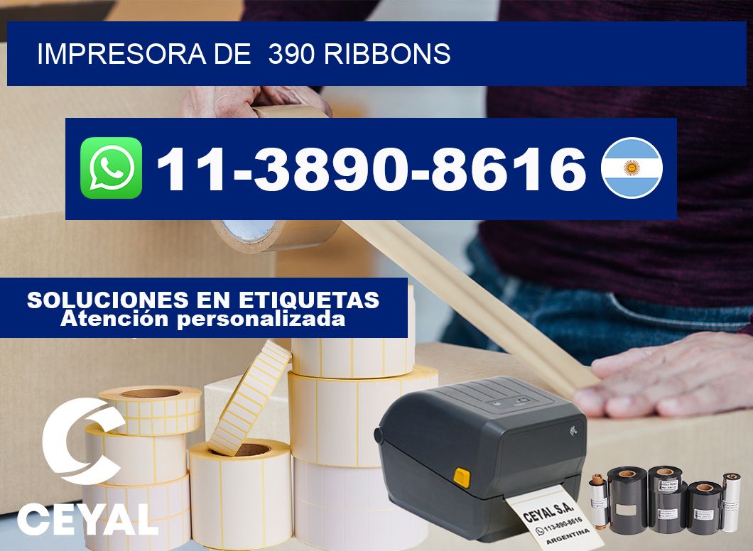 impresora de 390 ribbons