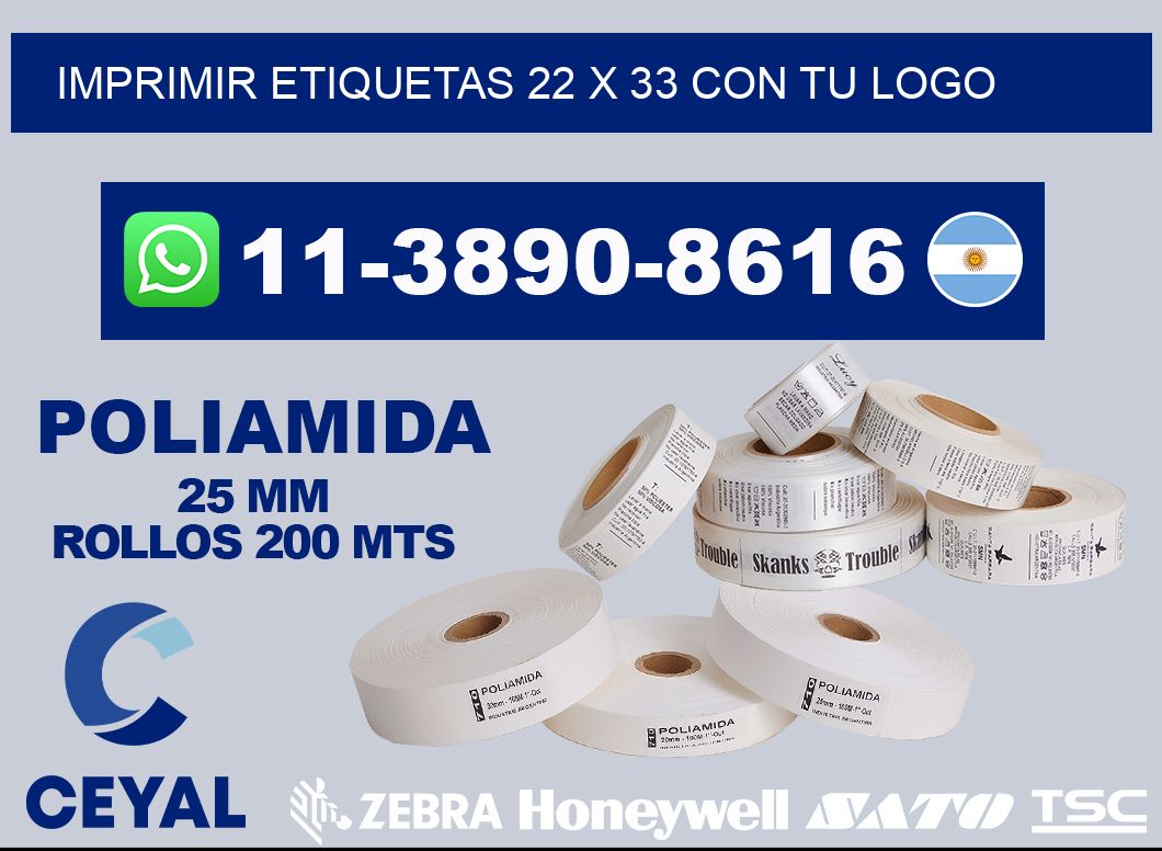 imprimir etiquetas 22 x 33 con tu logo