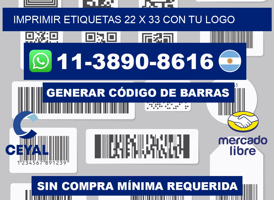 imprimir etiquetas 22 x 33 con tu logo