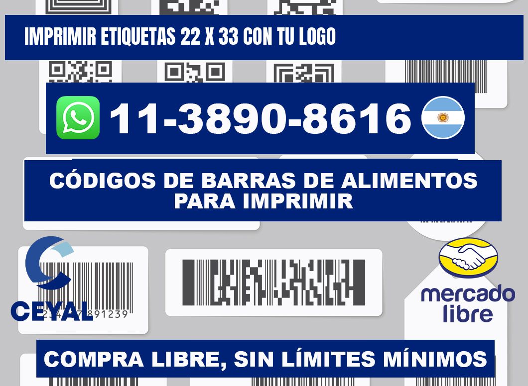 imprimir etiquetas 22 x 33 con tu logo