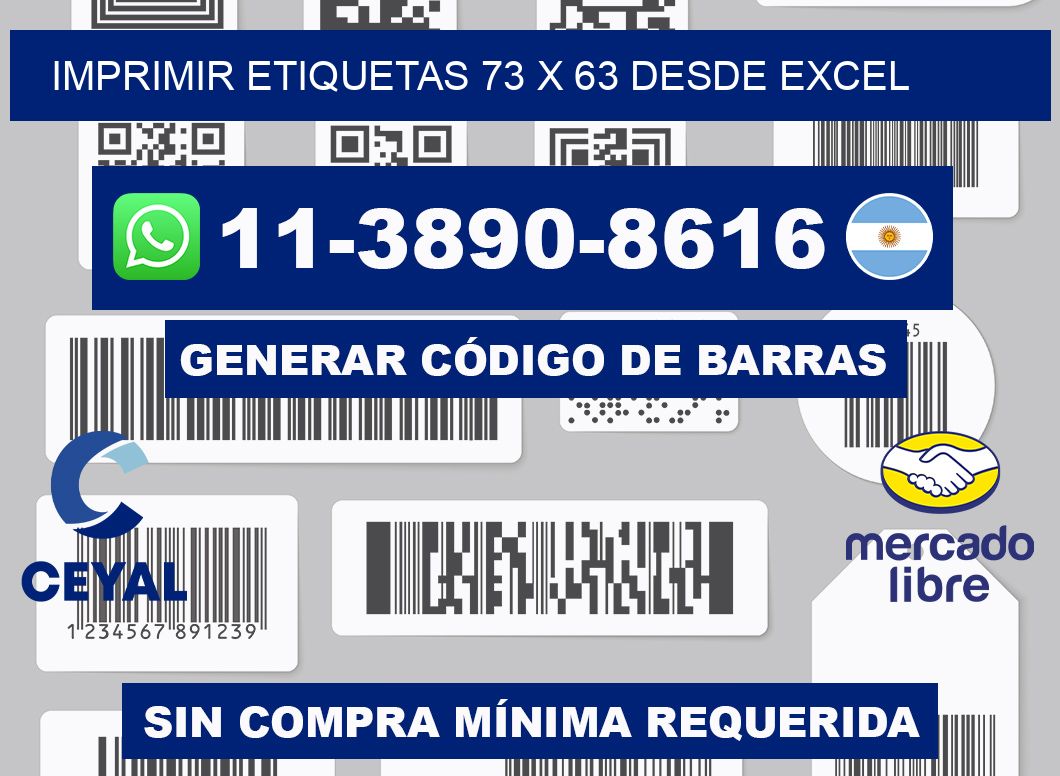 imprimir etiquetas 73 x 63 desde excel