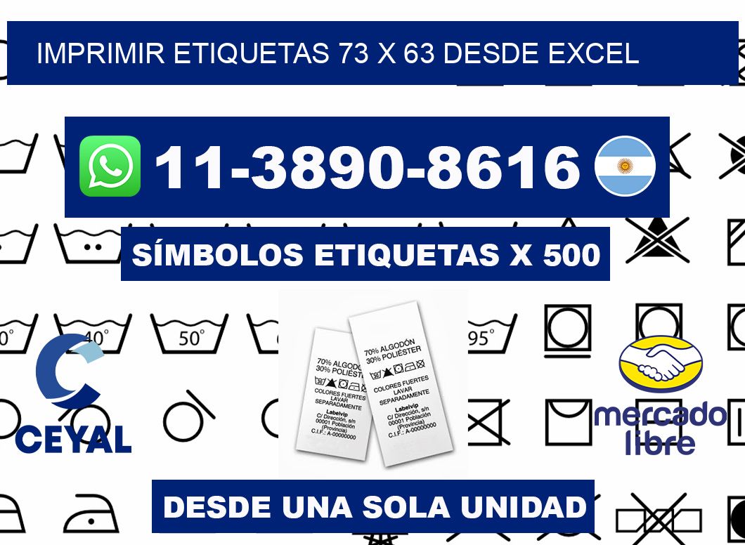 imprimir etiquetas 73 x 63 desde excel
