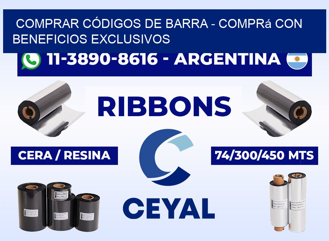 COMPRAR CÓDIGOS DE BARRA - Comprá con beneficios exclusivos