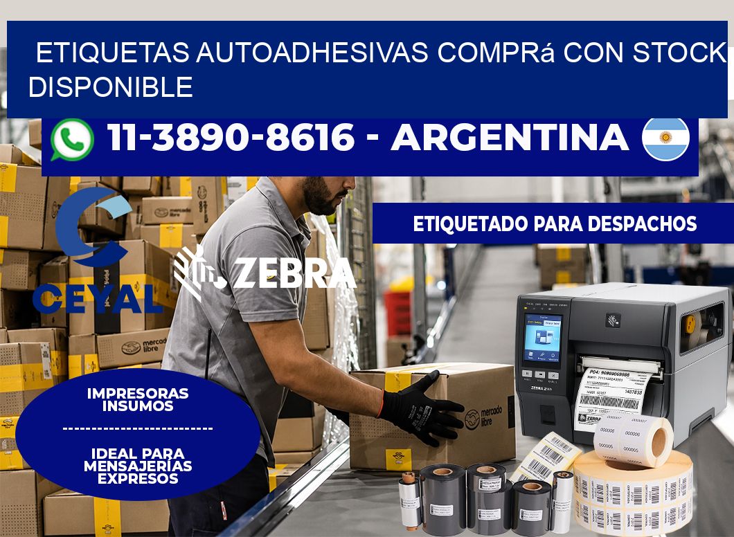 ETIQUETAS AUTOADHESIVAS Comprá con stock disponible