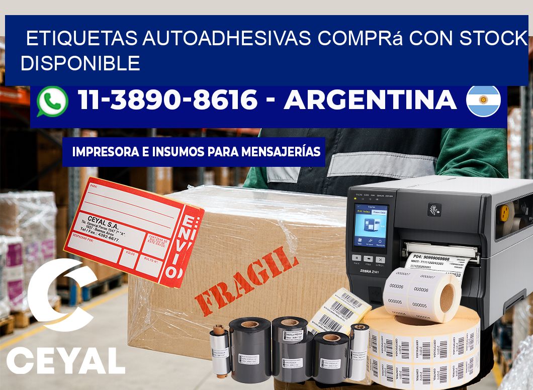 ETIQUETAS AUTOADHESIVAS Comprá con stock disponible