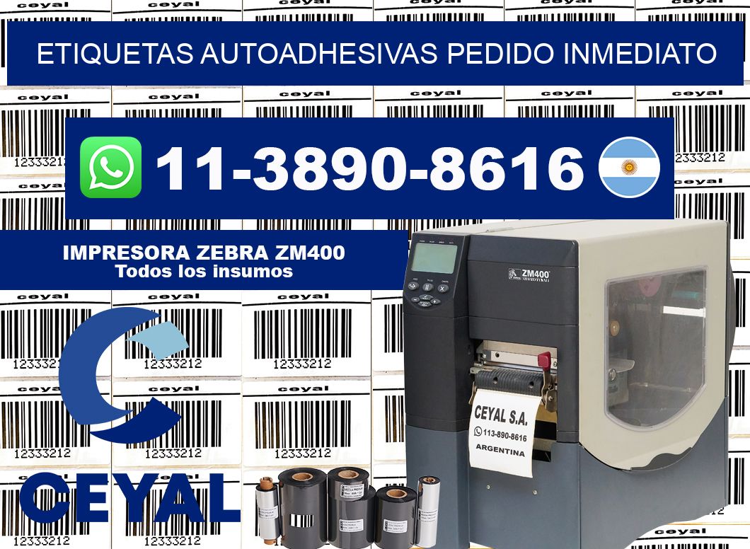 ETIQUETAS AUTOADHESIVAS Pedido inmediato