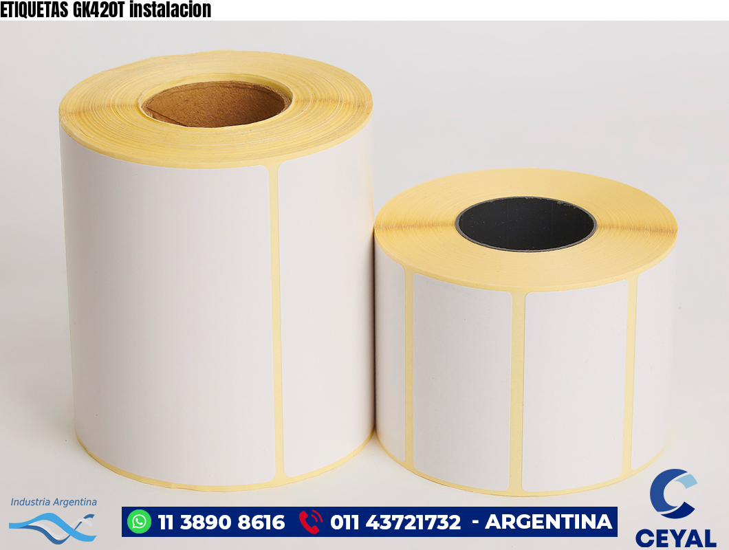 ETIQUETAS GK420T instalacion