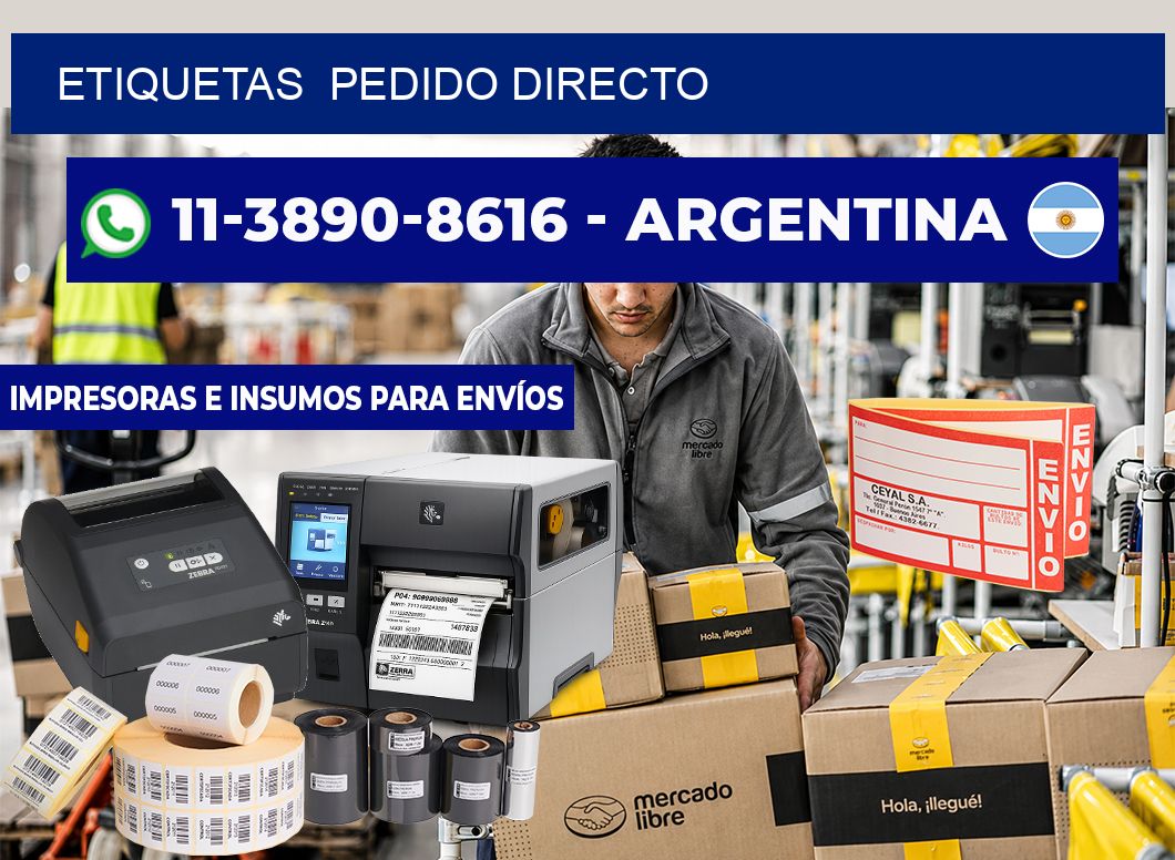 ETIQUETAS  Pedido directo