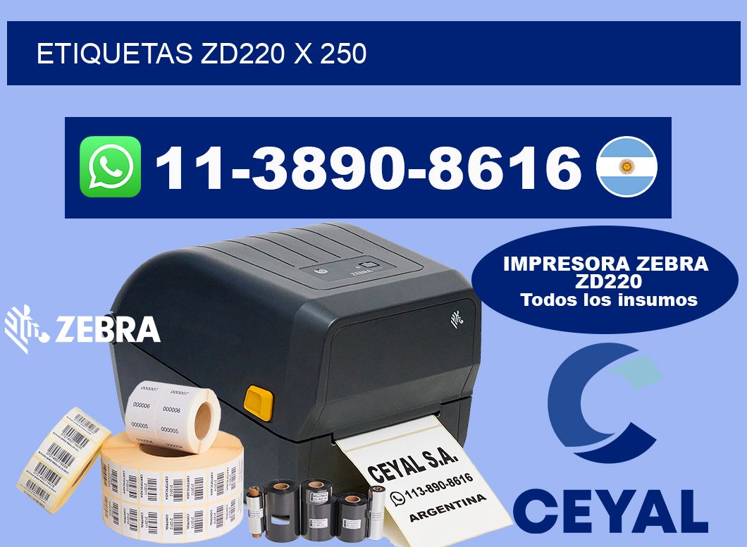 ETIQUETAS ZD220 X 250