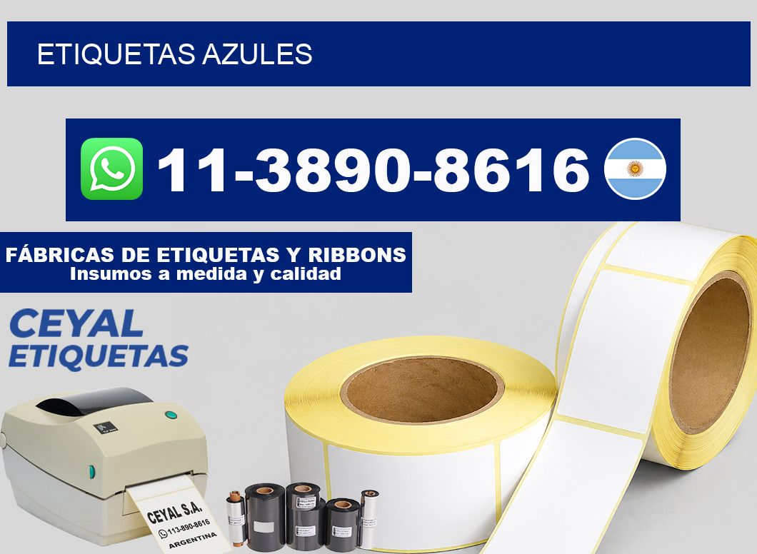 ETIQUETAS azules