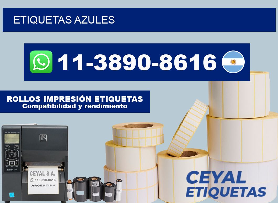 ETIQUETAS azules