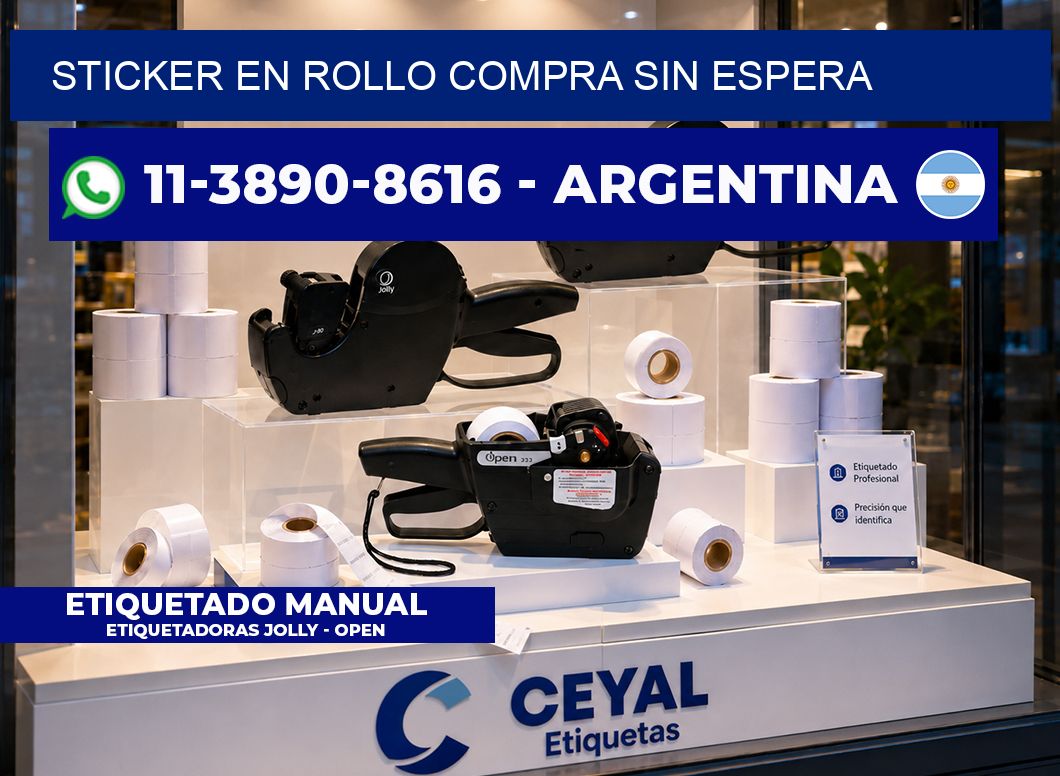 STICKER EN ROLLO Compra sin espera