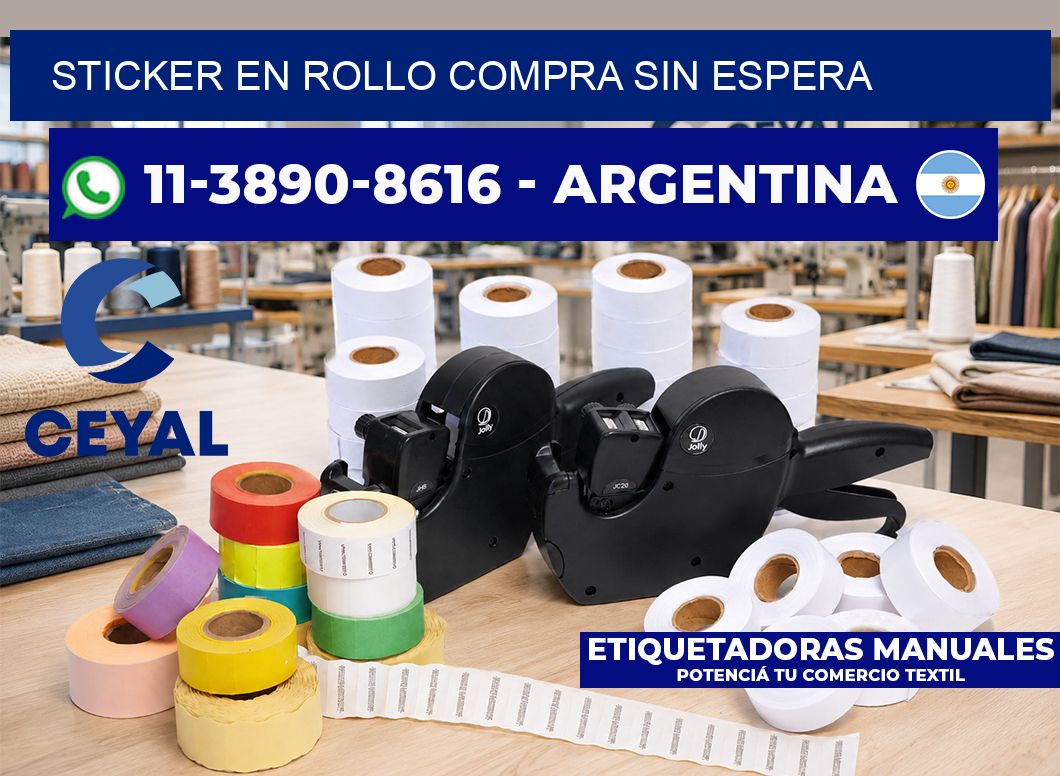 STICKER EN ROLLO Compra sin espera
