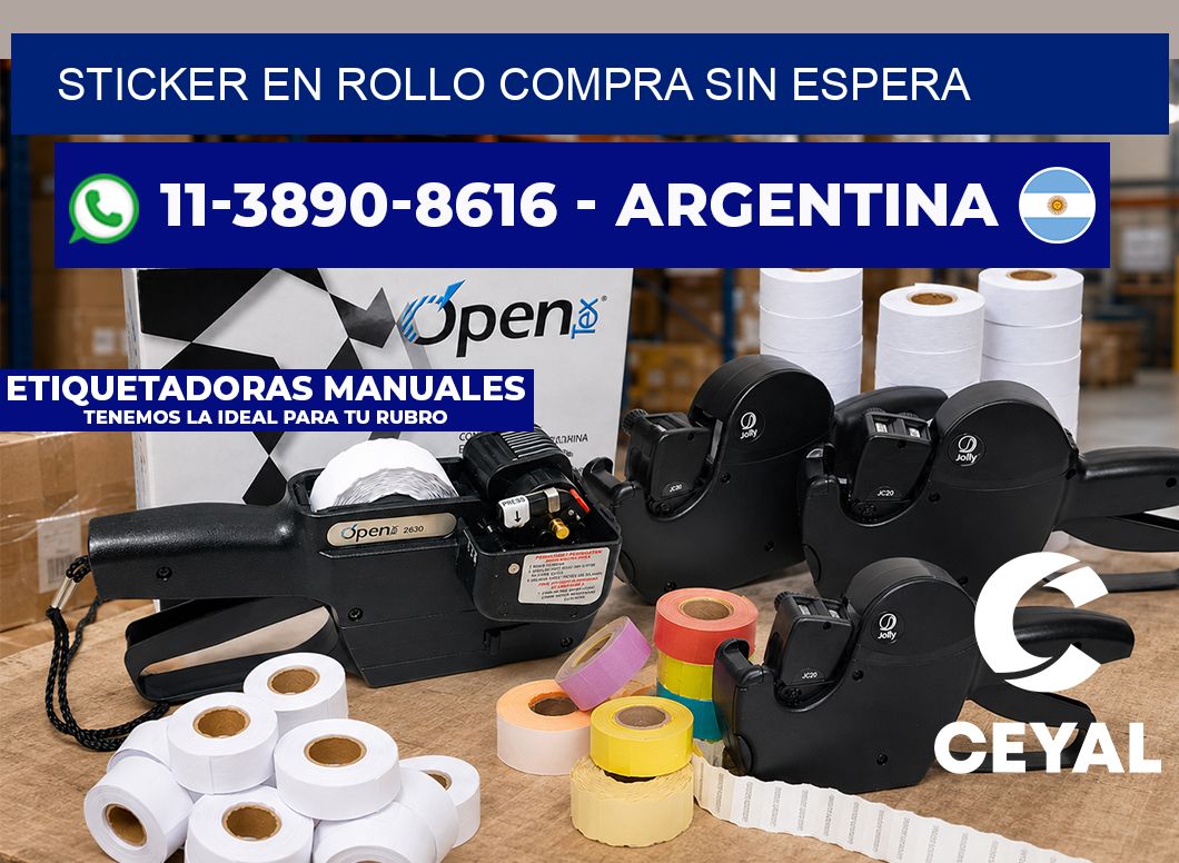 STICKER EN ROLLO Compra sin espera
