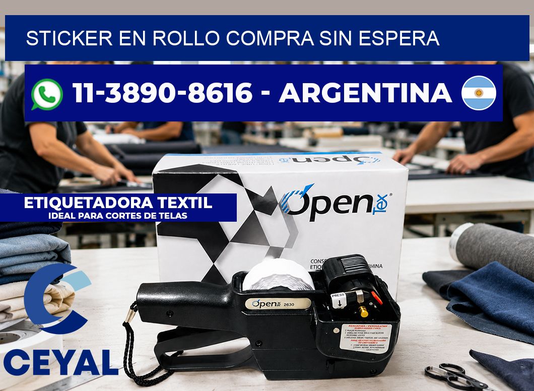 STICKER EN ROLLO Compra sin espera