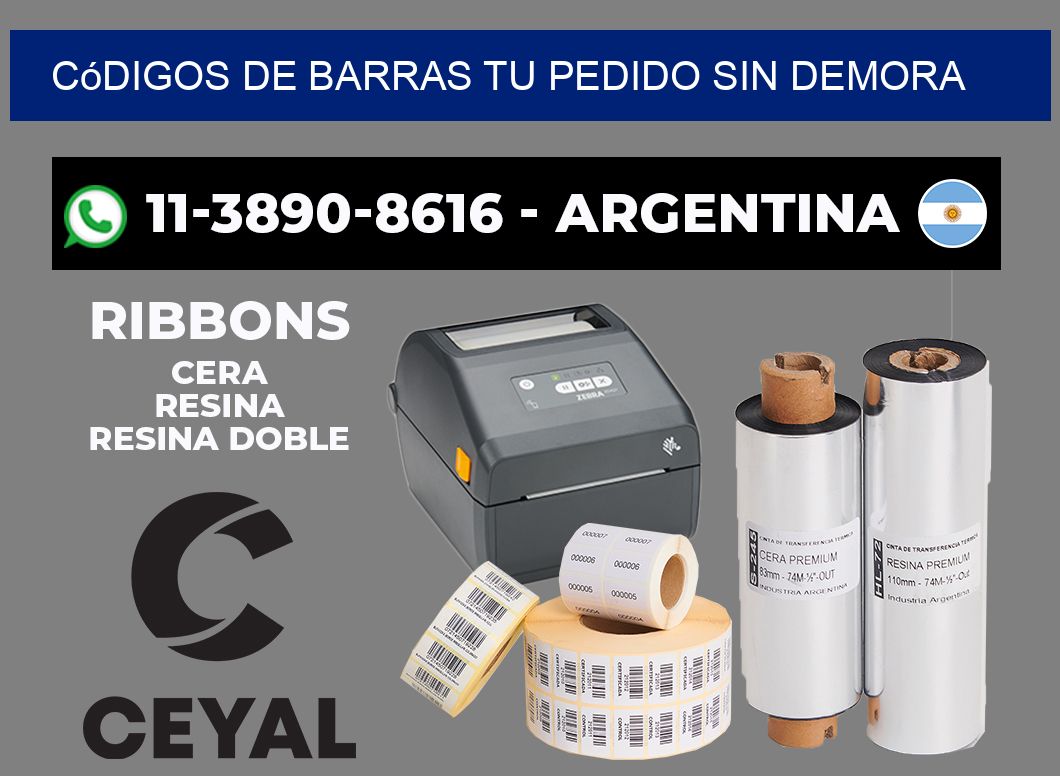 códigos de barras Tu pedido sin demora