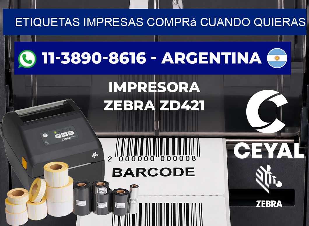 etiquetas impresas Comprá cuando quieras