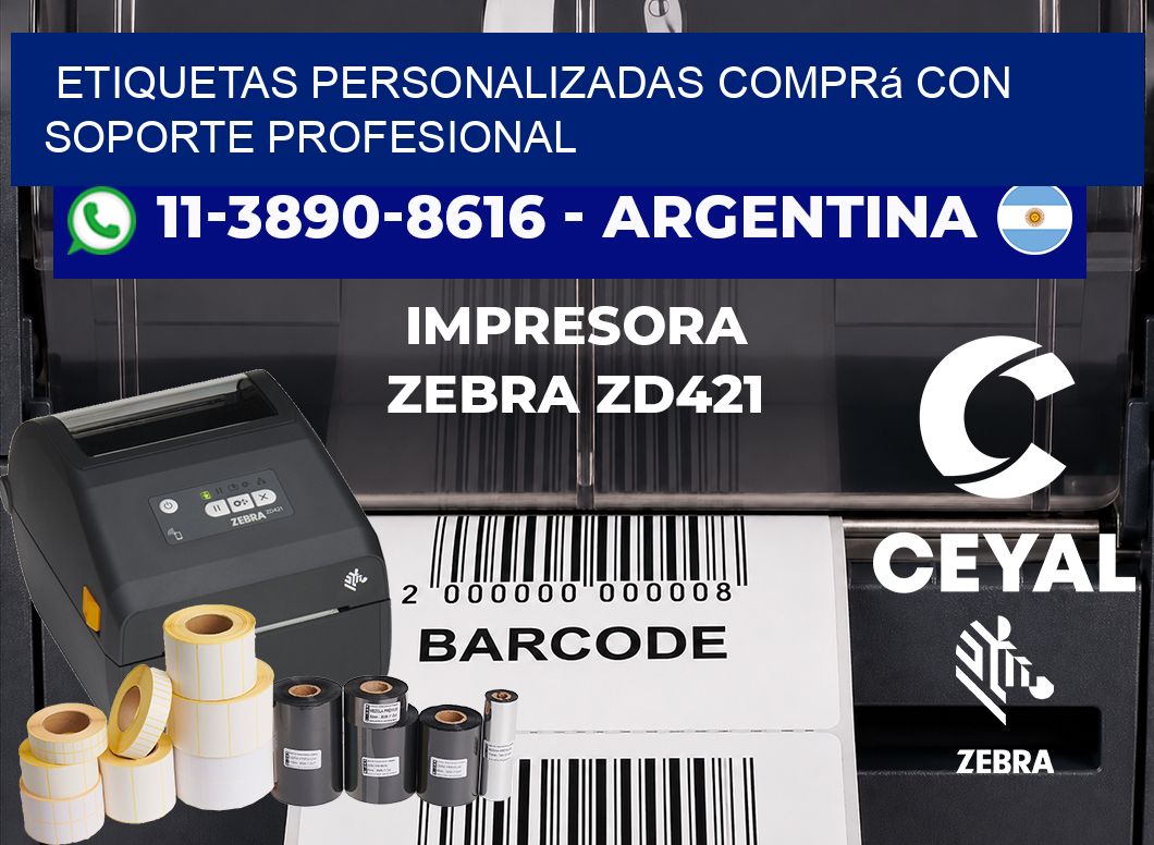 etiquetas personalizadas Comprá con soporte profesional