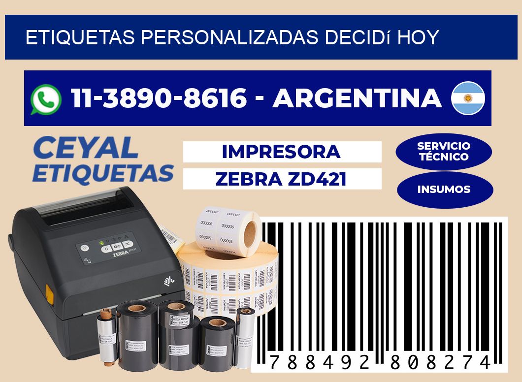 etiquetas personalizadas Decidí hoy