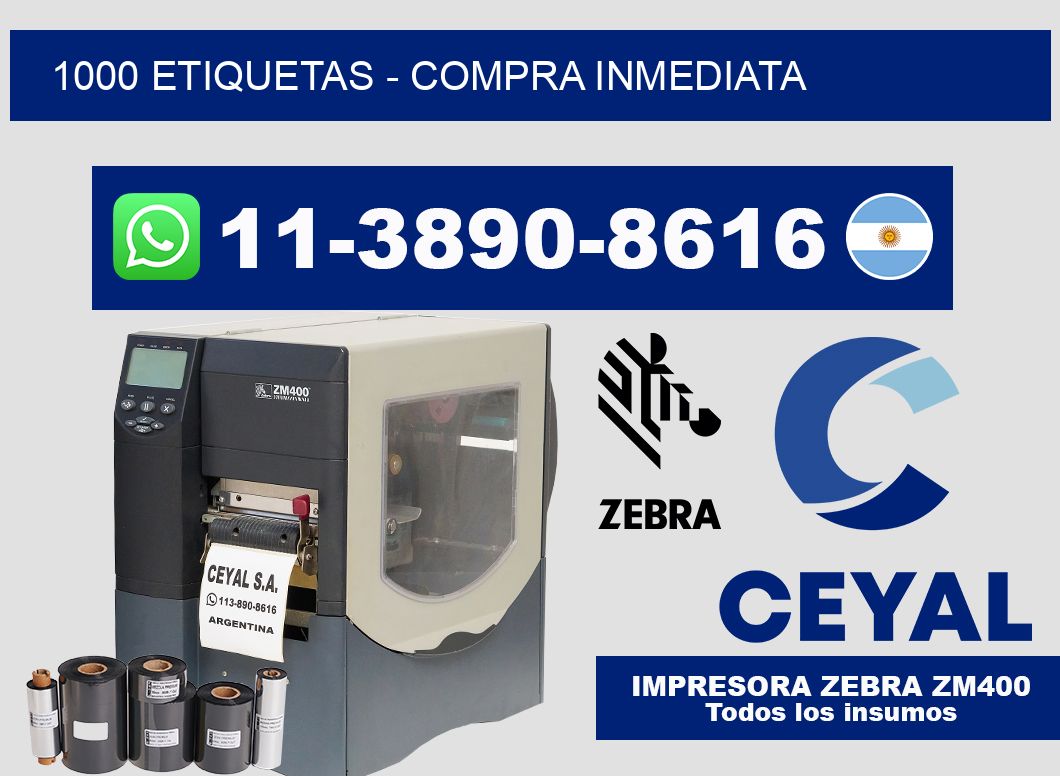 1000 ETIQUETAS - Compra inmediata