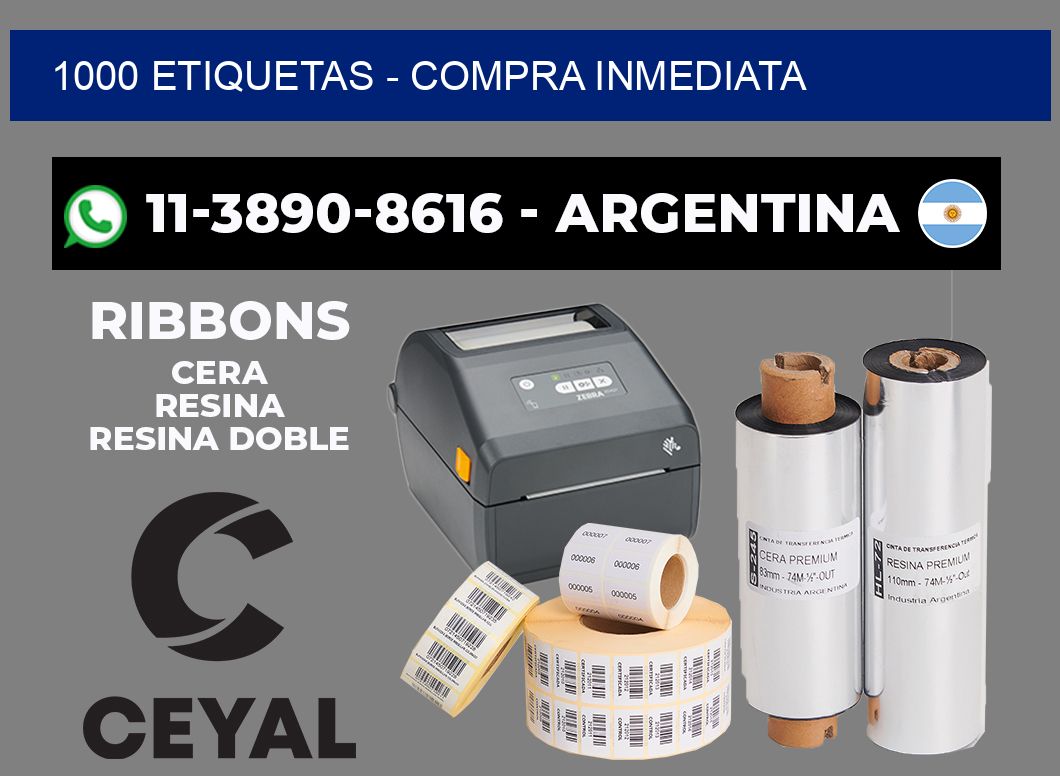 1000 ETIQUETAS - Compra inmediata