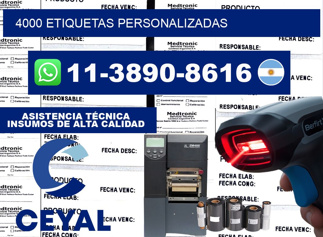 4000 ETIQUETAS PERSONALIZADAS