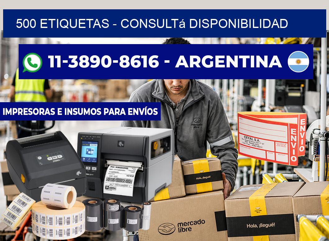500 ETIQUETAS - Consultá disponibilidad