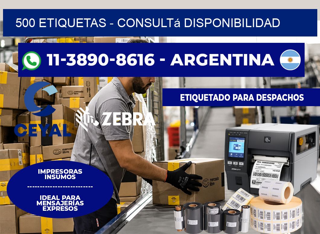 500 ETIQUETAS – Consultá disponibilidad