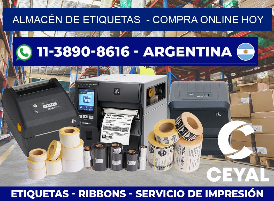 ALMACÉN DE ETIQUETAS  – Compra online hoy