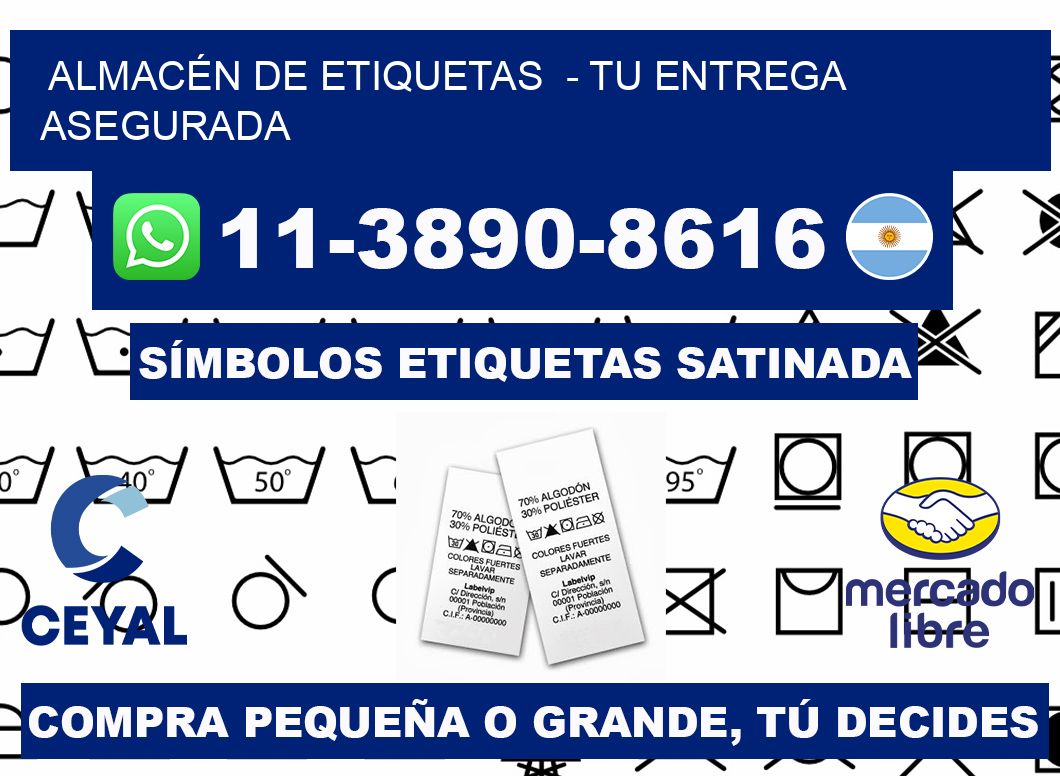 ALMACÉN DE ETIQUETAS  - Tu entrega asegurada
