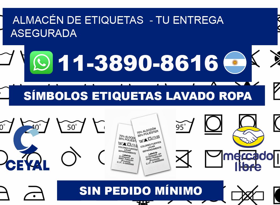 ALMACÉN DE ETIQUETAS  - Tu entrega asegurada