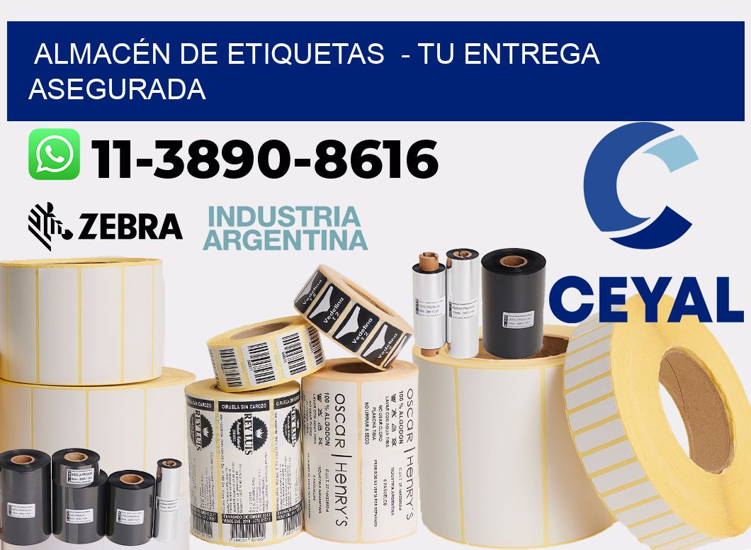 ALMACÉN DE ETIQUETAS  - Tu entrega asegurada