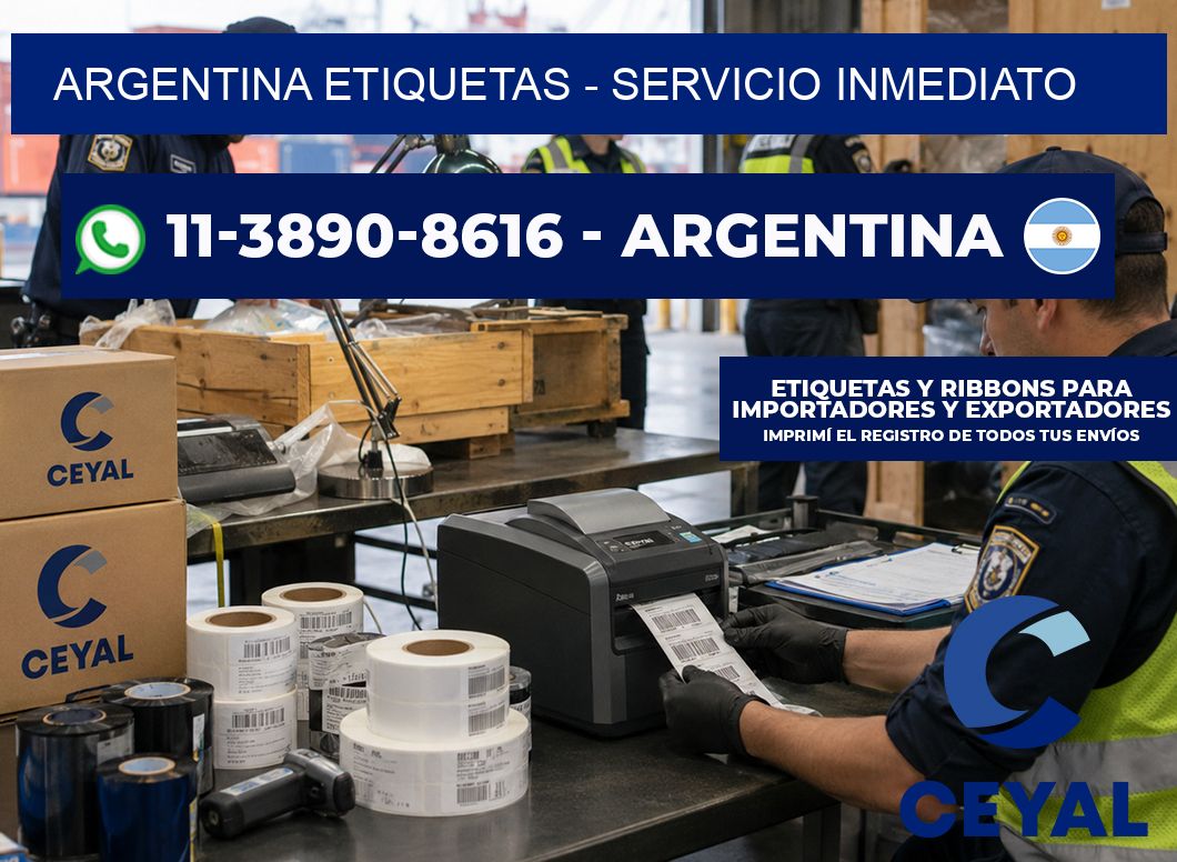 ARGENTINA ETIQUETAS - Servicio inmediato