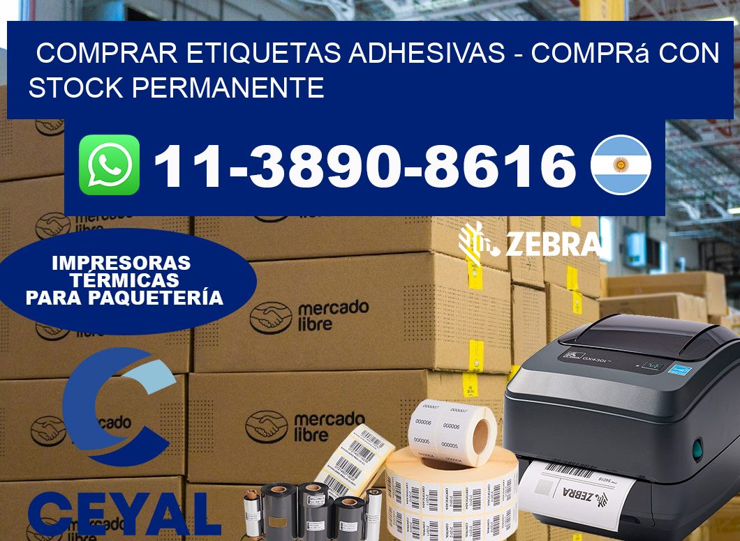 COMPRAR ETIQUETAS ADHESIVAS - Comprá con stock permanente