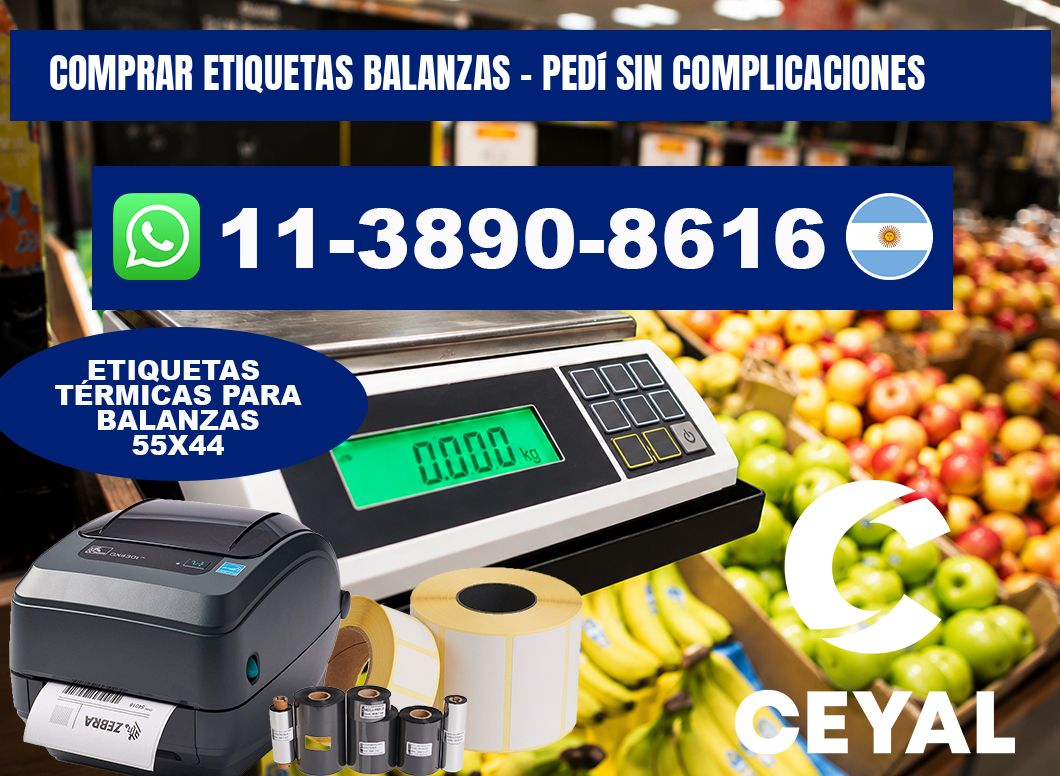 COMPRAR ETIQUETAS BALANZAS - Pedí sin complicaciones