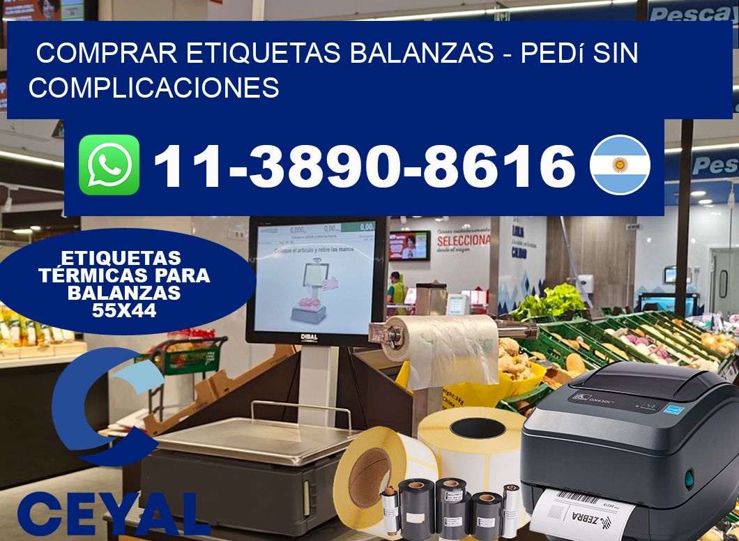 COMPRAR ETIQUETAS BALANZAS - Pedí sin complicaciones