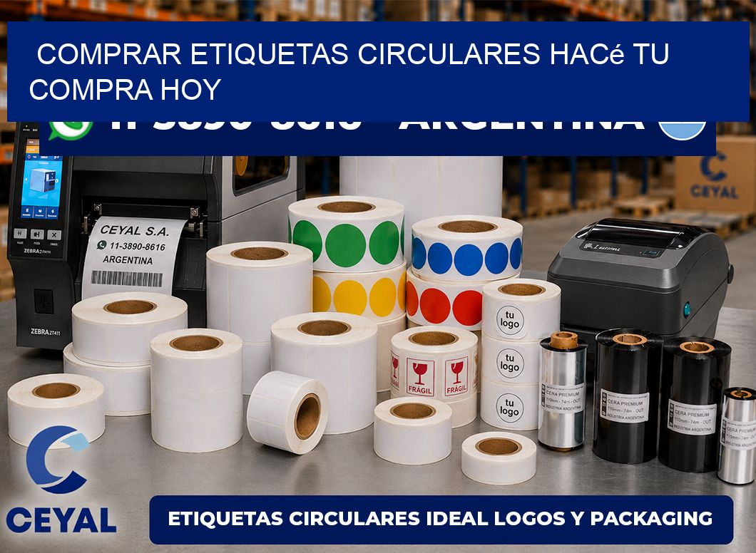 COMPRAR ETIQUETAS CIRCULARES Hacé tu compra hoy