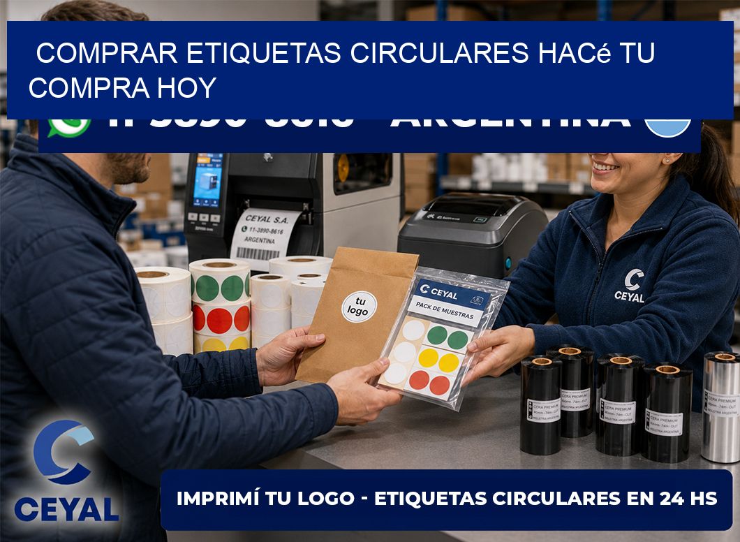 COMPRAR ETIQUETAS CIRCULARES Hacé tu compra hoy
