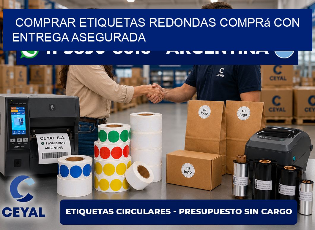 COMPRAR ETIQUETAS REDONDAS Comprá con entrega asegurada