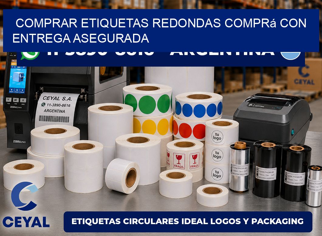COMPRAR ETIQUETAS REDONDAS Comprá con entrega asegurada