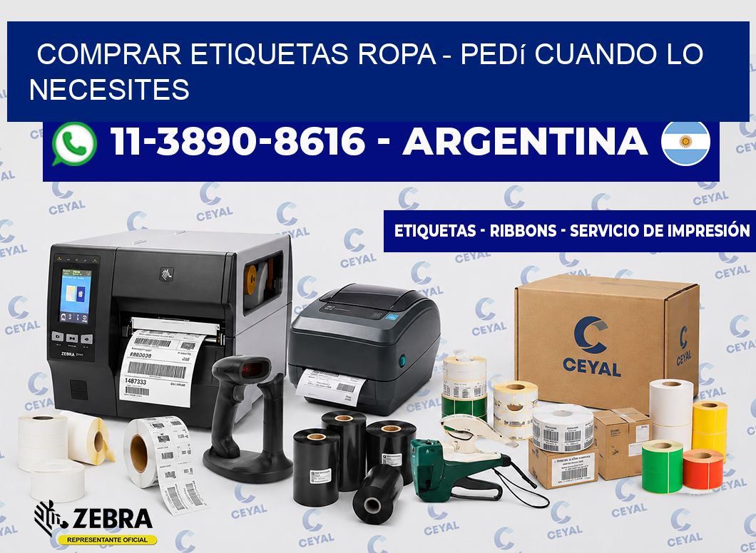 COMPRAR ETIQUETAS ROPA - Pedí cuando lo necesites