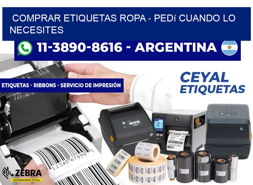 COMPRAR ETIQUETAS ROPA - Pedí cuando lo necesites