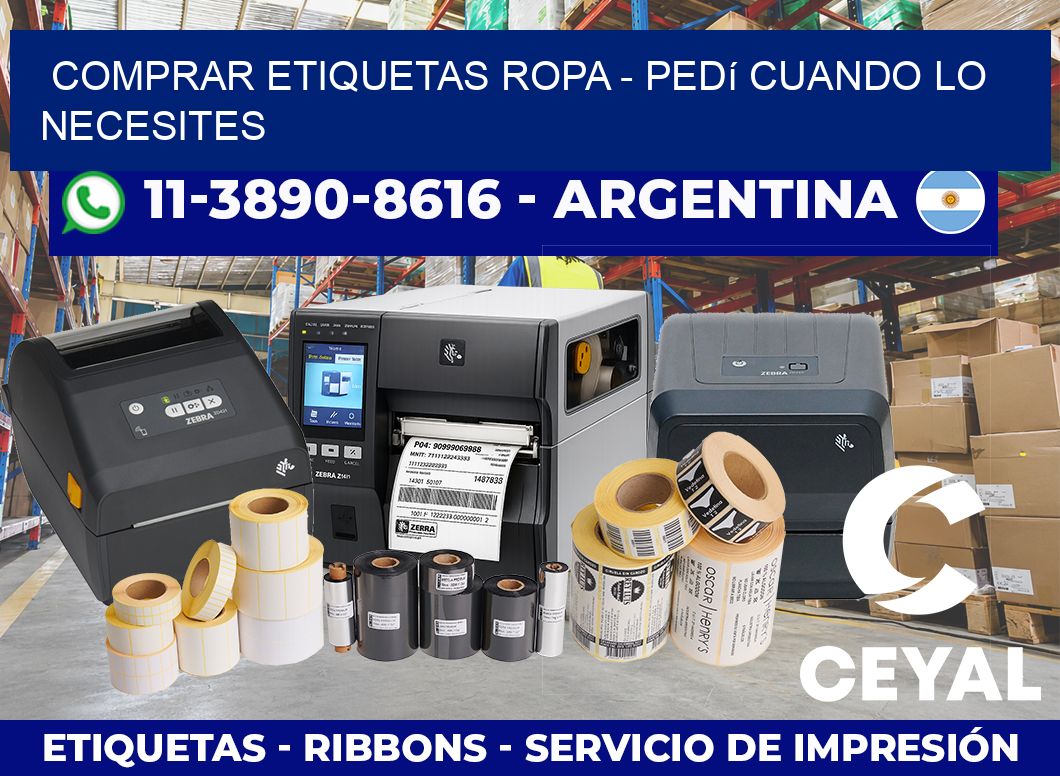 COMPRAR ETIQUETAS ROPA – Pedí cuando lo necesites