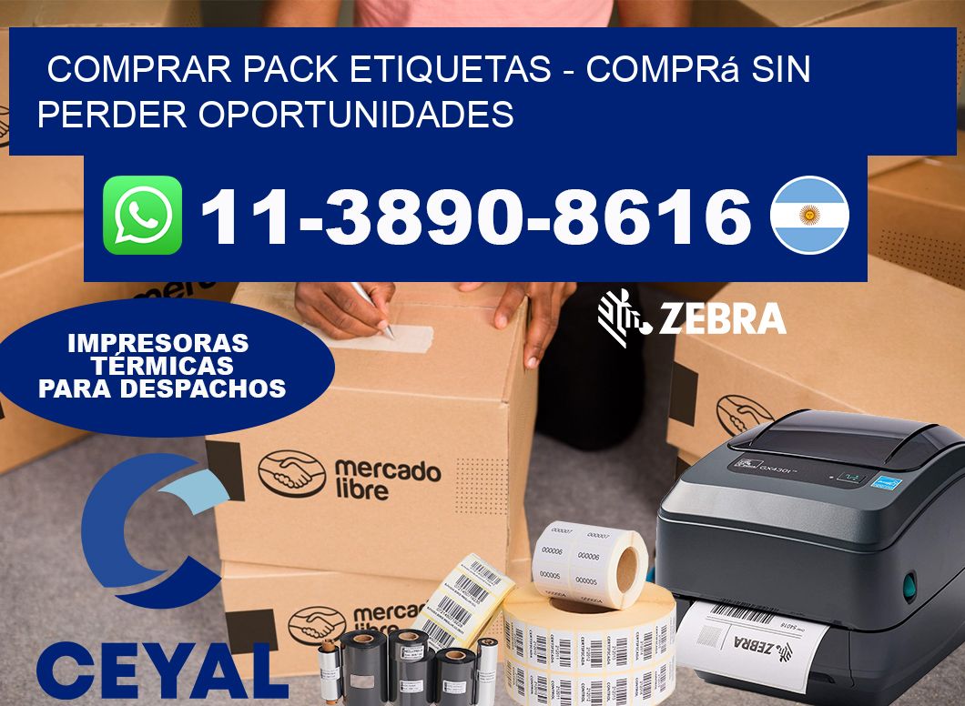 COMPRAR PACK ETIQUETAS - Comprá sin perder oportunidades