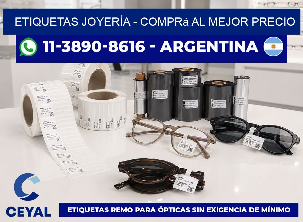 ETIQUETAS JOYERÍA - Comprá al mejor precio