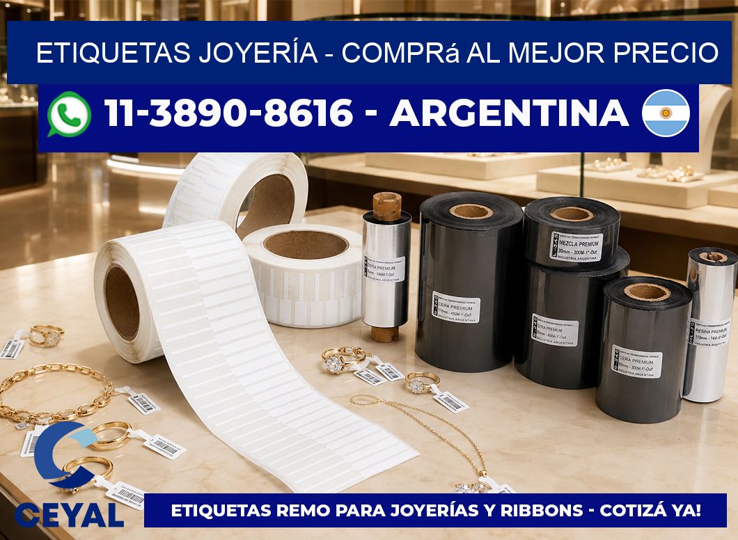 ETIQUETAS JOYERÍA - Comprá al mejor precio