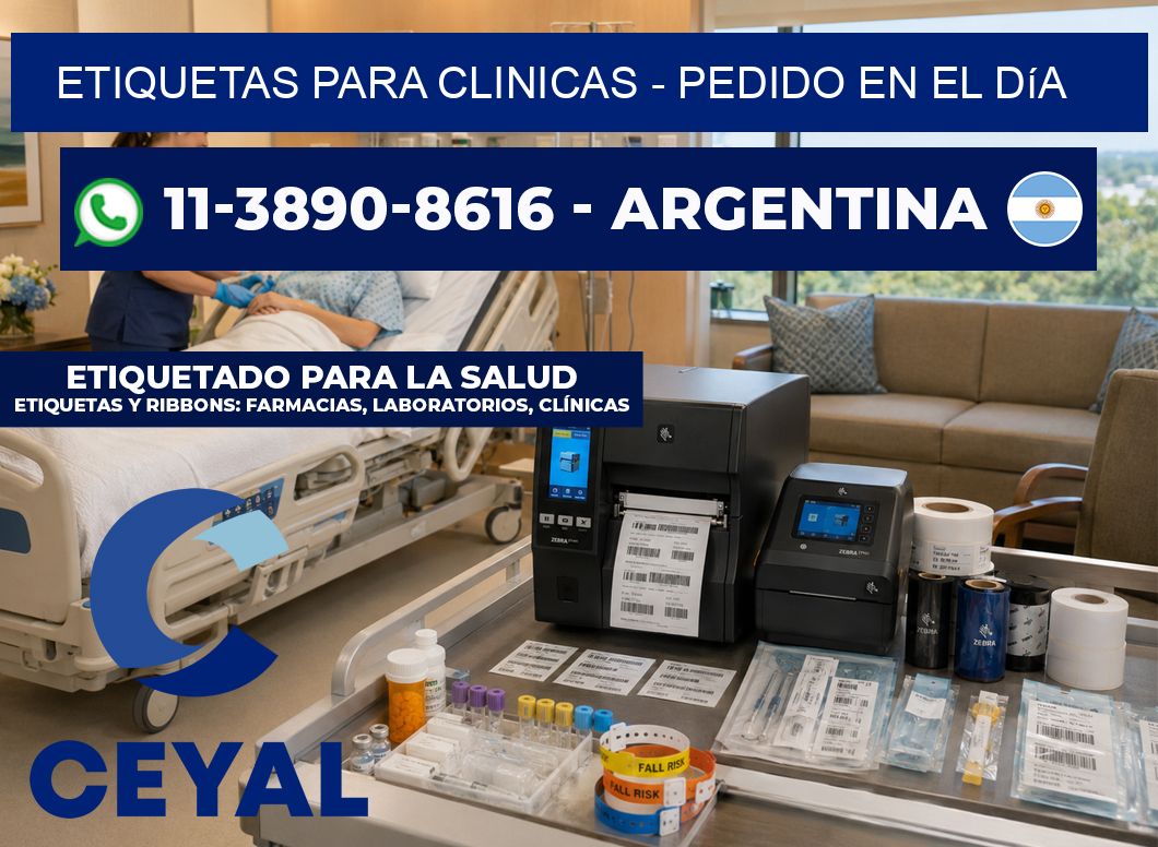 ETIQUETAS PARA CLINICAS - Pedido en el día