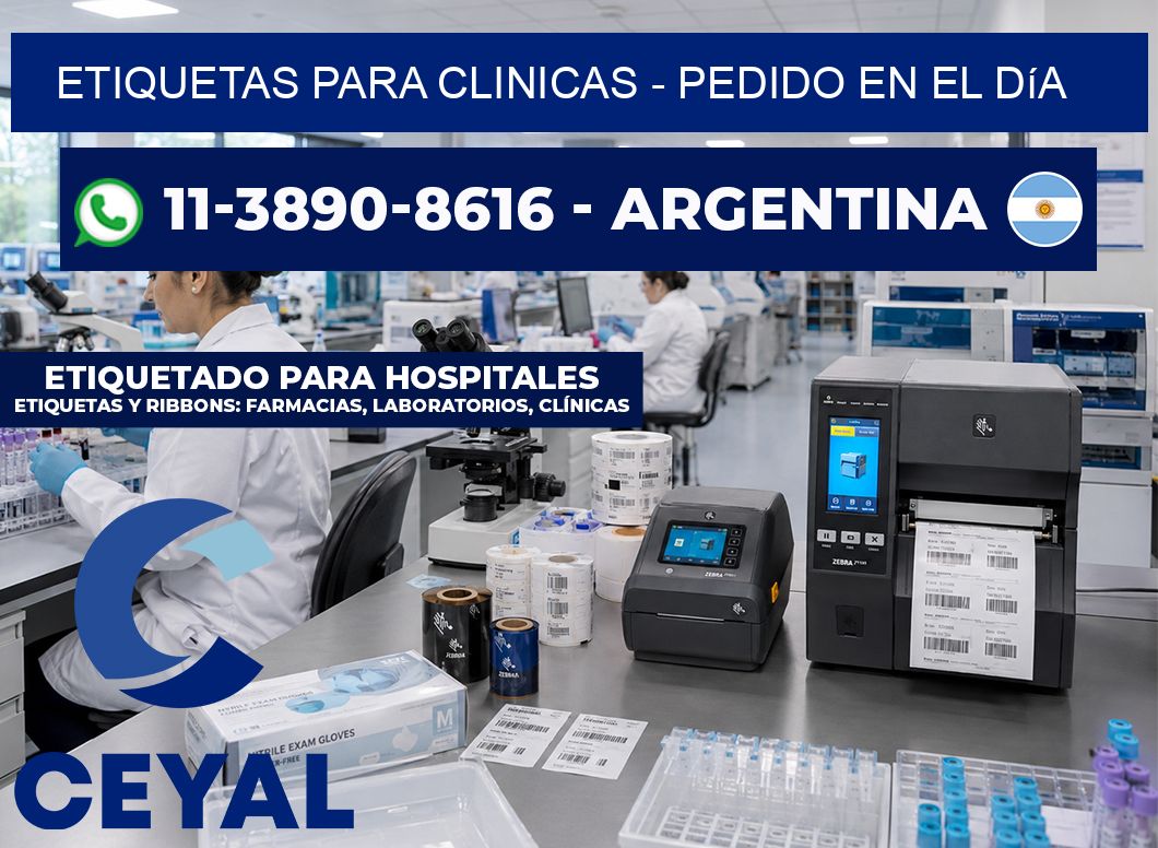 ETIQUETAS PARA CLINICAS - Pedido en el día